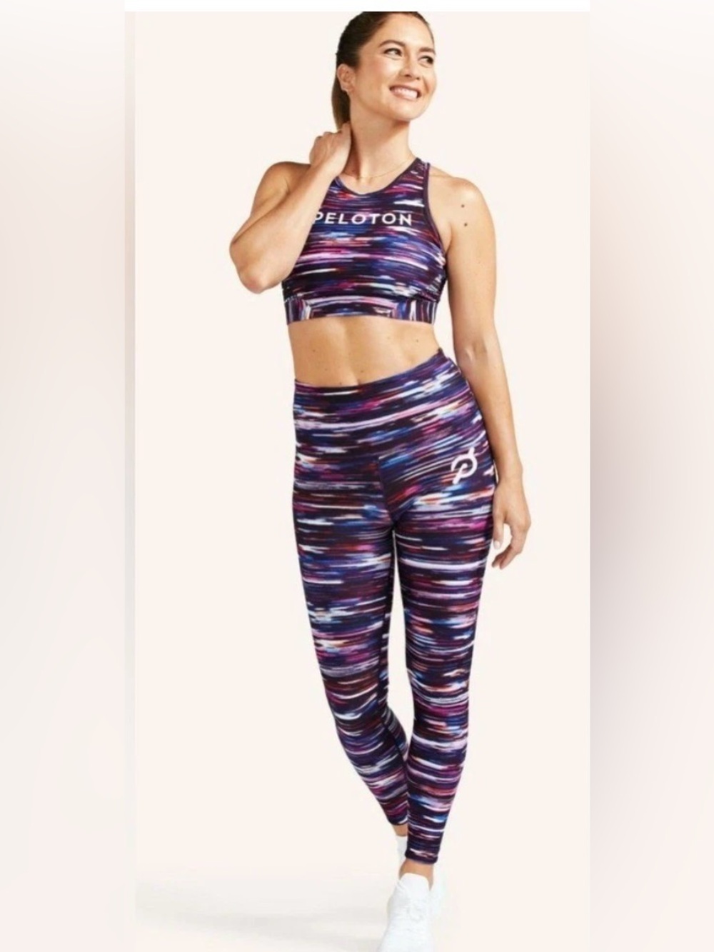 WITH x Peloton Melody High-Waist Leggings – Multicolor Graphic | Size Small